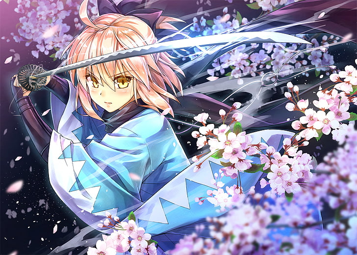 Fate Series, Fate/KOHA-ACE, Saber (Fate Series), Sakura Saber, HD wallpaper