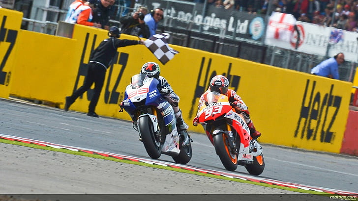 Moto GP, Jorge Lorenzo, TVS Apache, Marc Marquez, HD wallpaper