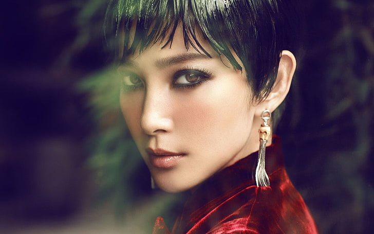 Li Bingbing 2015, women's red top, Hollywood Celebrities, Female celebrities, HD wallpaper