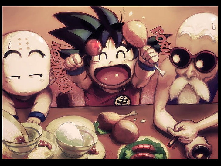 HD wallpaper: Goku, Krillin and Master Roshi illustration, TV, dragon,  Dragon Ball | Wallpaper Flare