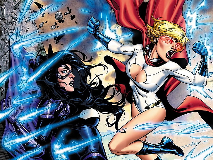 Comics, Worlds Finest, Huntress (DC Comics), Power Girl, HD wallpaper