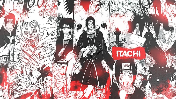 HD wallpaper: manga, collage, Naruto (anime), Uchiha Itachi, Susanoo  (character) | Wallpaper Flare