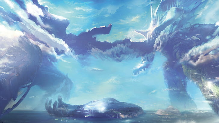 clouds landscape xenoblade chronicles