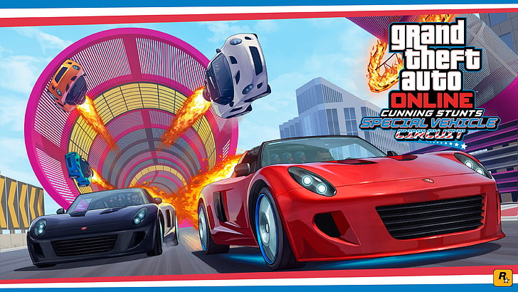 Grand Theft Auto Online wallpaper, Grand Theft Auto V, race cars