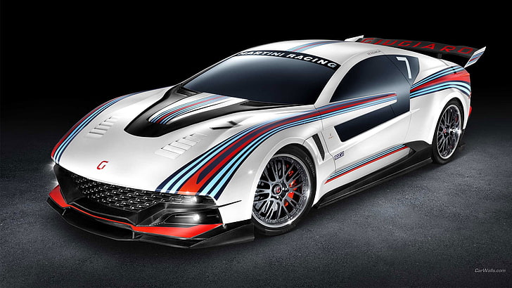 Italdesign Brivido Martini Racing, supercars, vehicle, motor vehicle, HD wallpaper