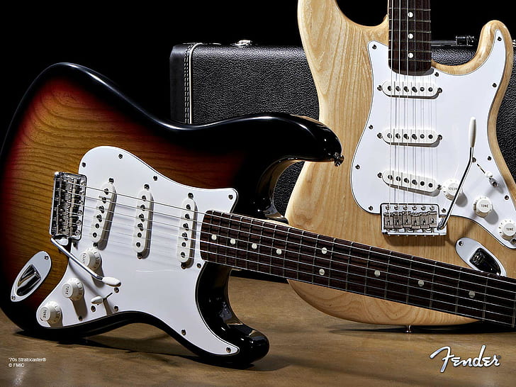 guitar, Stratocaster, fender, HD wallpaper