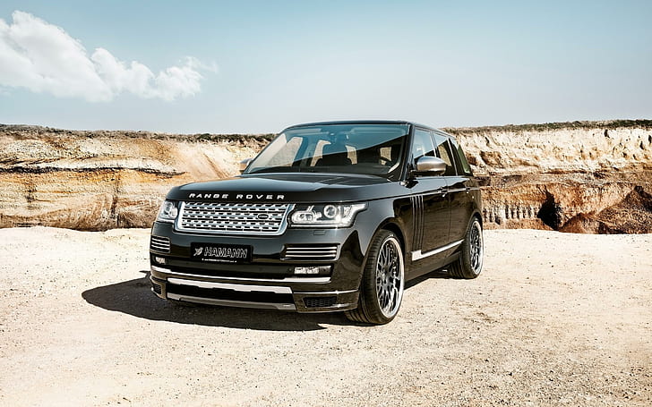 2014 Hamann Range Rover Vogue, black range rover suv, cars, land rover, HD wallpaper