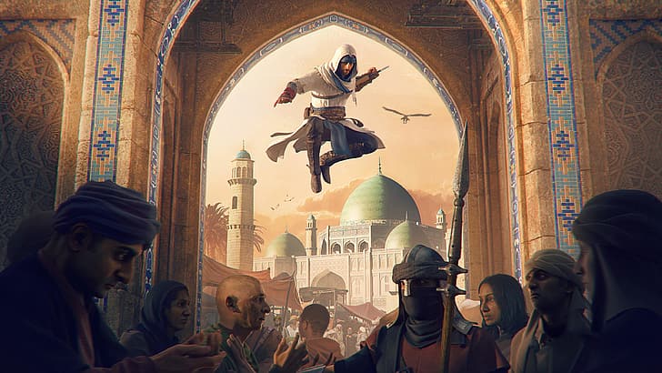 Assassin's Creed Mirage, 4K, Ubisoft, video games, assassins, HD wallpaper