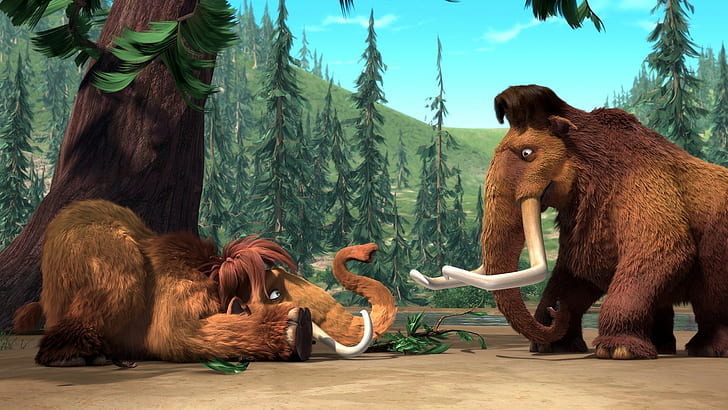 movies, Ice Age, Ice Age: The Meltdown, animated movies, HD wallpaper