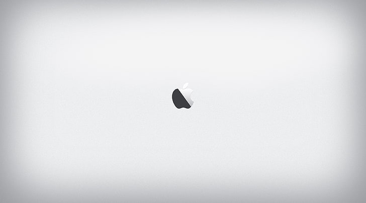 Apple Silver, Apple logo, Computers, Mac, iphone, macos, copy space HD wallpaper