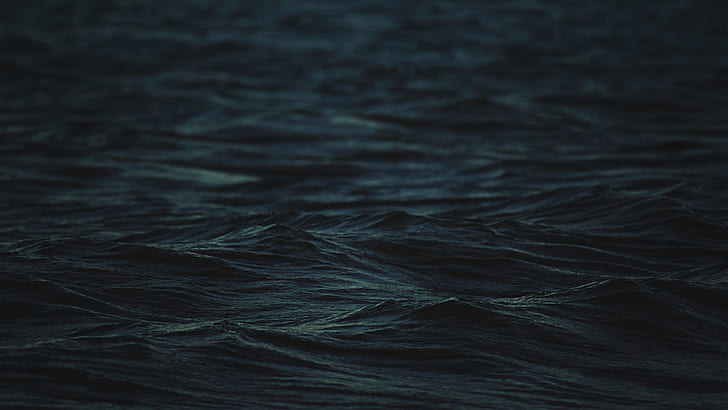 waves, sea, dark, nature, hd, 4k, full frame, backgrounds, rippled, HD wallpaper