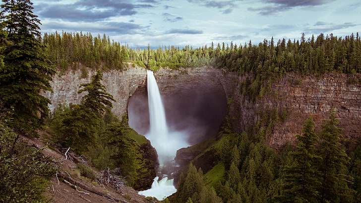 waterfall, helmcken falls, body of water, murtle river, wilderness