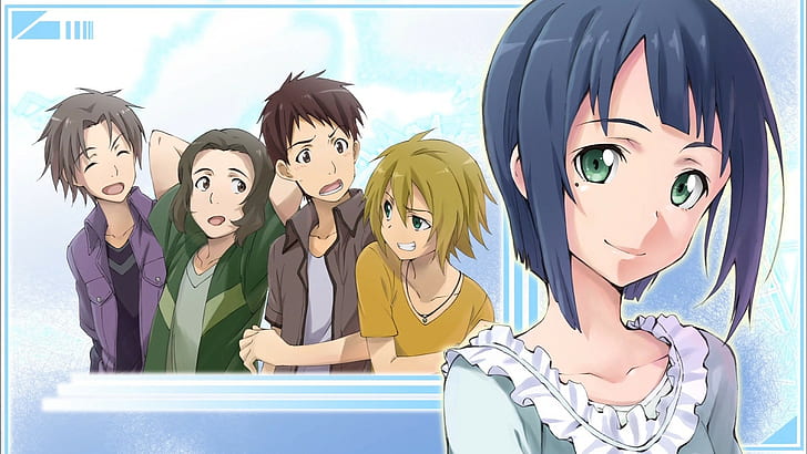 Sword Art Online, Anime, Anime Girl, Anime Boys, Sachi, five anime characters illustration