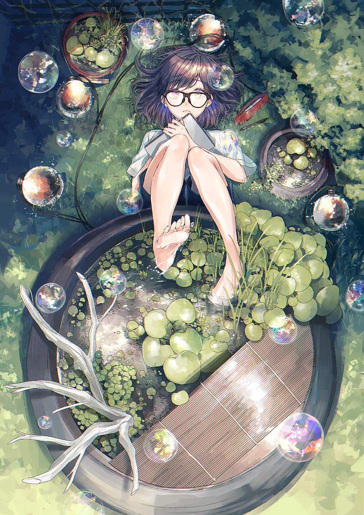 HD wallpaper: anime, barefoot, brunettes, eyes, girls, green, mizuhashi,  parsee | Wallpaper Flare