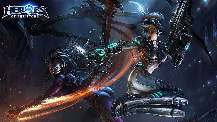 heroes of the storm starcraft queen of blades nova sarah kerrigan, HD wallpaper