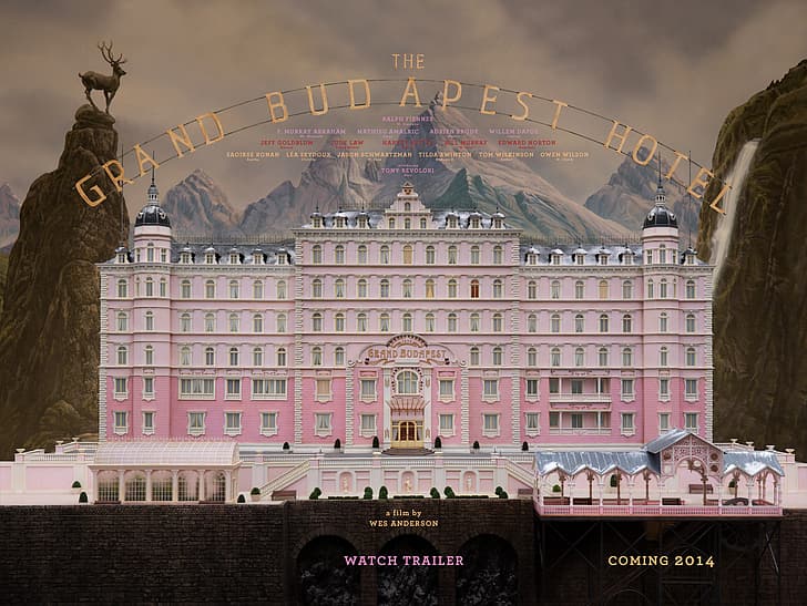 movie, poster, adventure, 2014, comedy, drama, the the Grand Budapest hotel, HD wallpaper