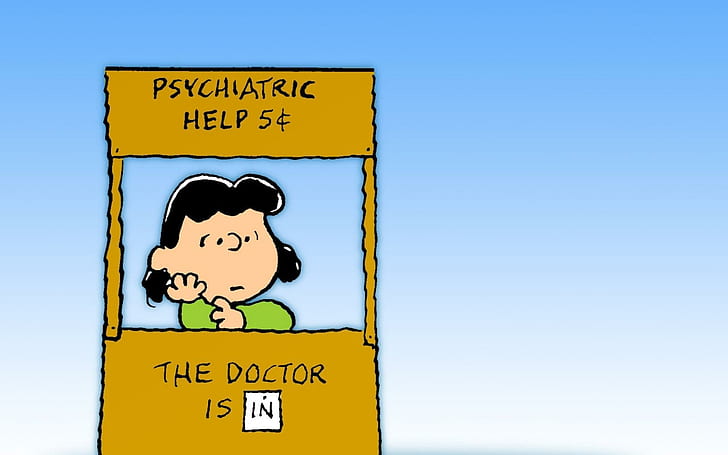Hd Wallpaper Charlie Brown Peanuts Cartoon Psychiatric Help Stand Illustration Wallpaper Flare