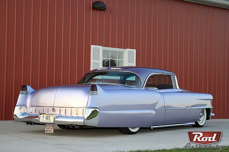 Hd Wallpaper 1955 Cadillac Coupe Custom Hot Hotrod Rods Usa Ville Wallpaper Flare