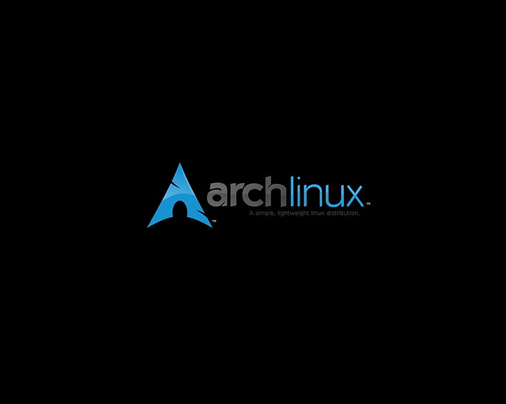 linux arch linux black background 1280x1024  Technology Linux HD Art