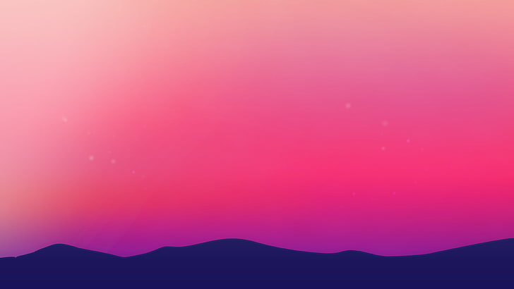 purple, landscape, scenery, minimalism, minimalist, hd, 4k