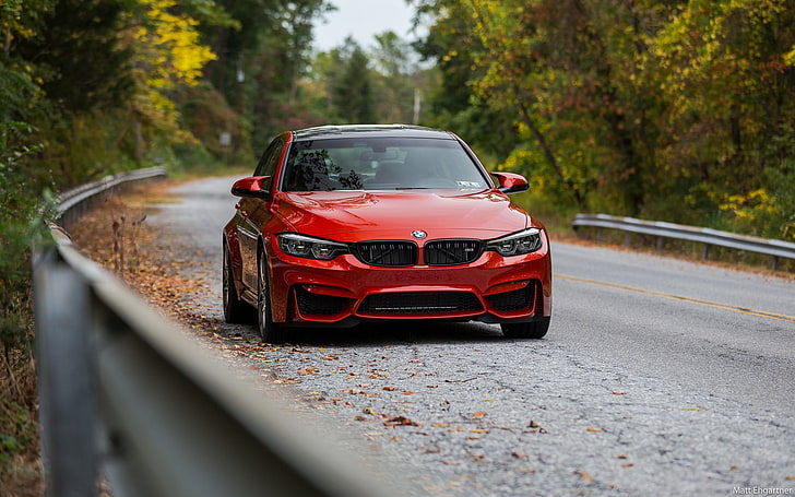 Hd Wallpaper Bmw Autumn Road Red Forest F80 Wallpaper Flare