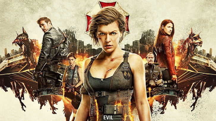Milla Jovovich, best movies, Resident Evil: The Final Chapter, HD wallpaper