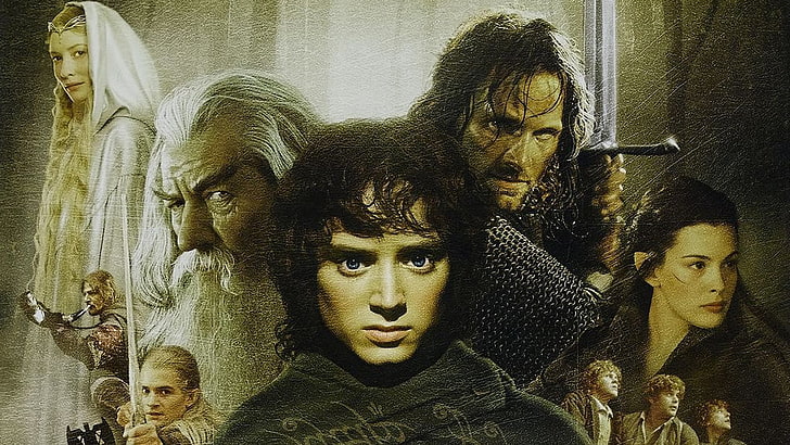 Aragorn, Frodo Baggins, Galadriel, gandalf, Legolas, movies, HD wallpaper