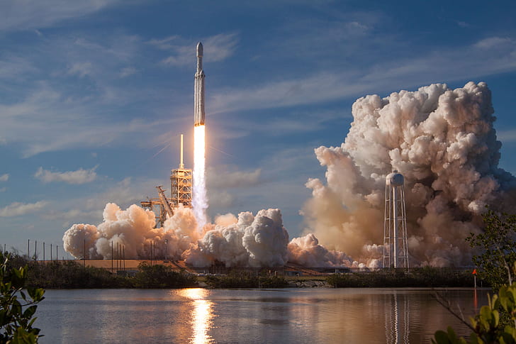 Technology, SpaceX, Falcon Heavy, Lift-Off, Rocket, HD wallpaper