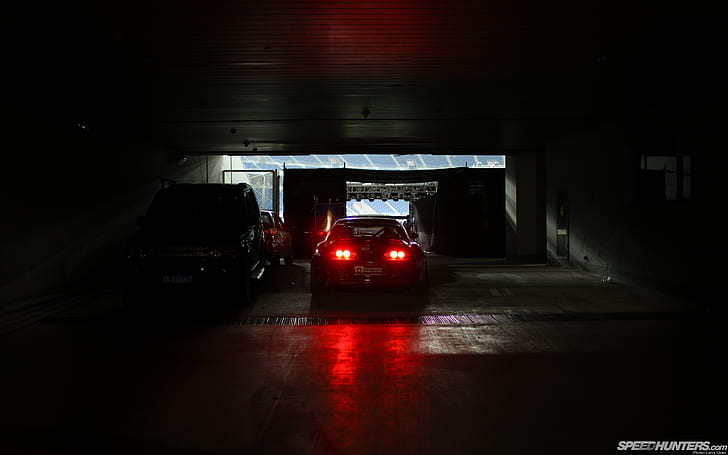 Toyota Supra Dark Lights HD, black sports car, cars