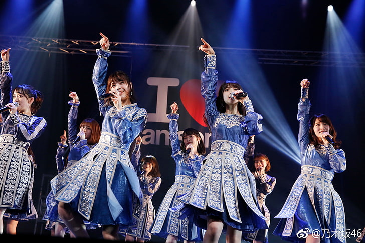 Nogizaka46, Asian, Idol, women, night, group of people, arts culture and entertainment