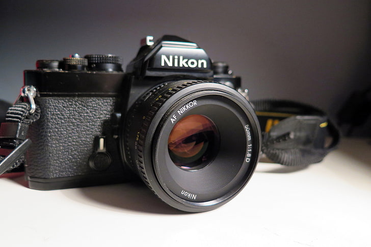 black Nikon point-and-shoot camera, lens, camera - Photographic Equipment