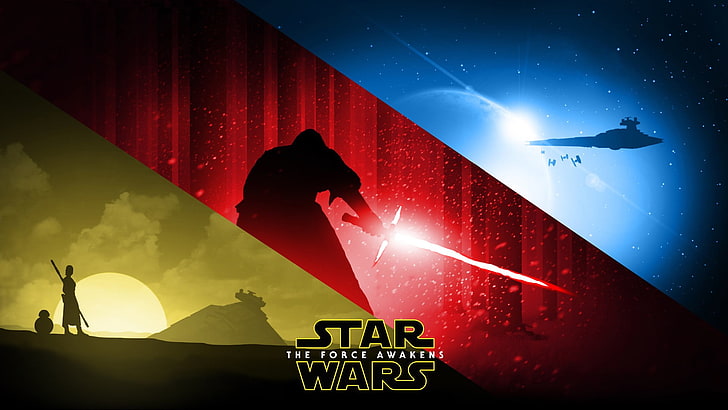 Star Wars The Force Awakens poster, Star Wars: The Force Awakens, HD wallpaper