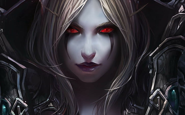 female anime character with blonde hair, World of Warcraft, Sylvanas Windrunner