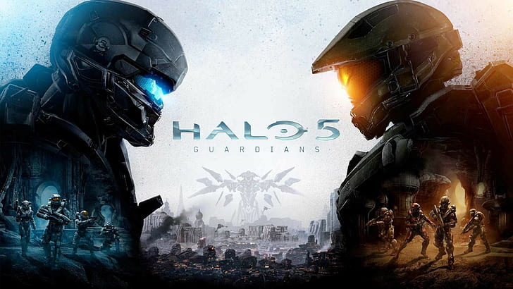 video games halo 5 frictional games science fiction master chief spartan locke, HD wallpaper