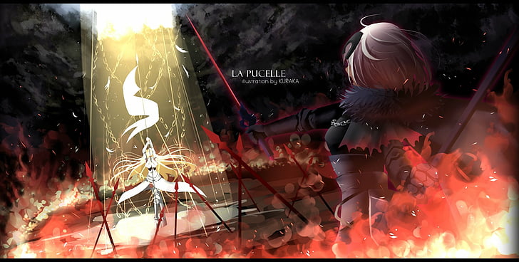Fate Series, Fate/Grand Order, Avenger (Fate/Grand Order), Fire, HD wallpaper