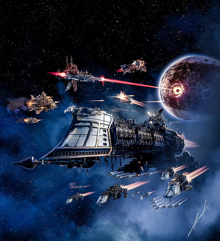 HD wallpaper: spaceship, Warhammer 40,000, Battlefleet gothic, Battlefleet  Gothic: Armada | Wallpaper Flare