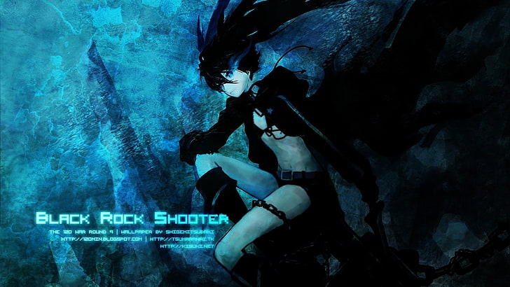 Black Rock Shooter, anime, anime girls, real people, one person