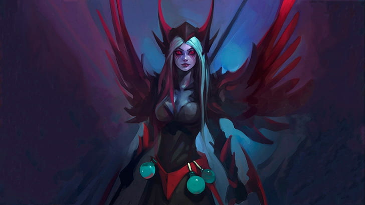 female character holding sword wallpaper, Dota 2, Vengeful Spirit