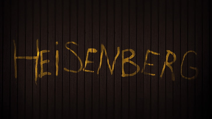 brown Heisenberg text, Breaking Bad, western script, communication, HD wallpaper