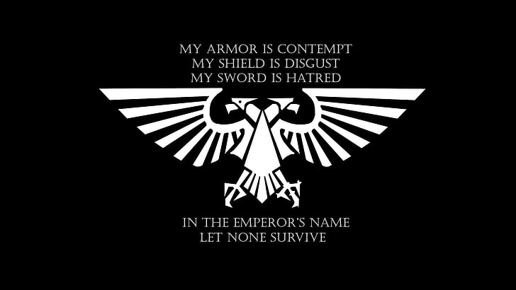 two head bird logo, Warhammer 40,000, Imperial Aquila, artwork, HD wallpaper