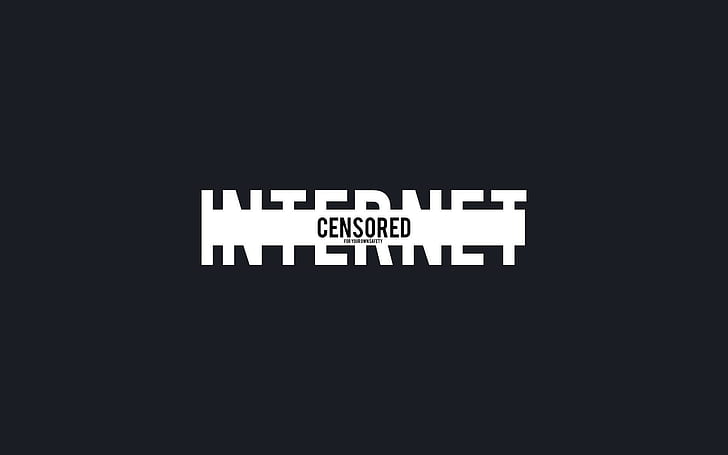 Internet, Censored, Gray, White, text, western script, communication, HD wallpaper