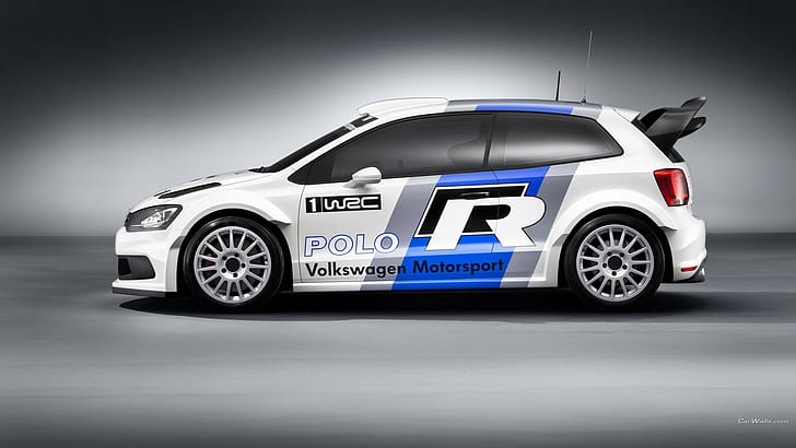 car, Volkswagen, VW Polo WRC, rally cars, vehicle