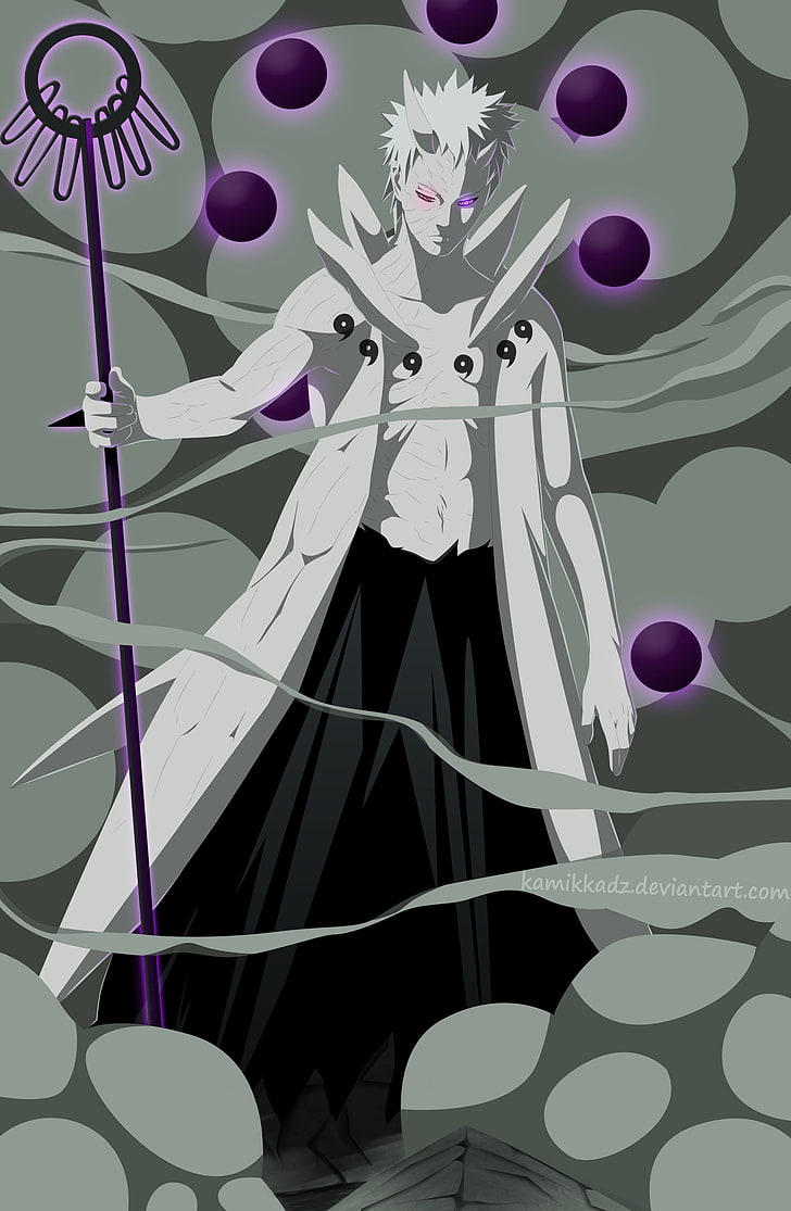 Obito six paths wallpaper, Naruto Shippuuden, anime, Uchiha Obito, HD wallpaper