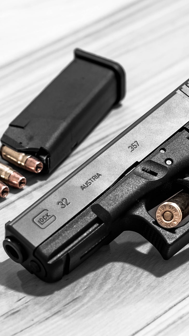 Glock 32 Austrian German Gun, gray and black automatic pistol, HD wallpaper