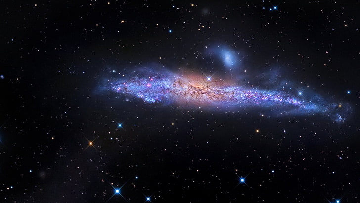 Galaxy digital wallpaper, NASA, stars, sky, nebula, planet, star - space, HD wallpaper