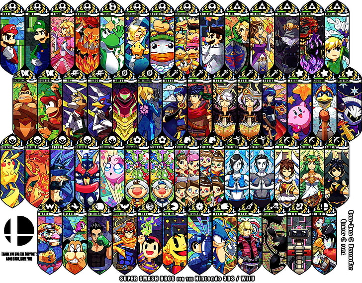 cartoon character wallpaper, video games, Nintendo, Super Smash Brothers, HD wallpaper
