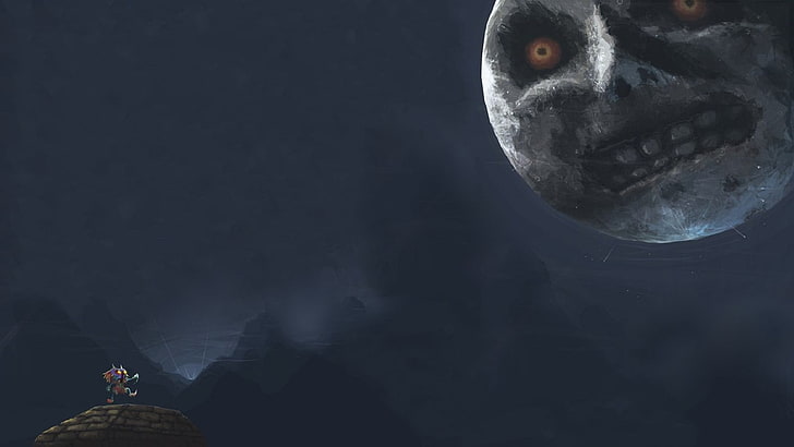 animated moon digital wallpaper, The Legend of Zelda, The Legend of Zelda: Majora's Mask