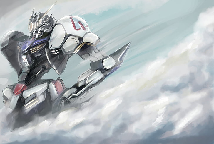 Anime, Mobile Suit Gundam: Iron-Blooded Orphans, ASW-G-08 Gundam Barbatos, HD wallpaper