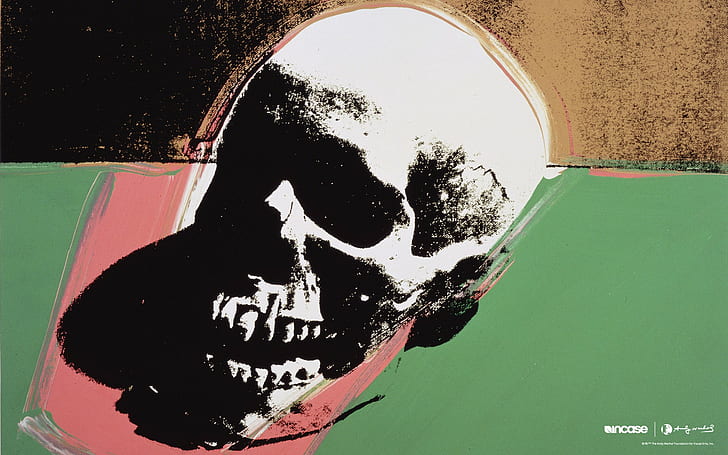Andy Warhol Skull Drawing HD, digital/artwork