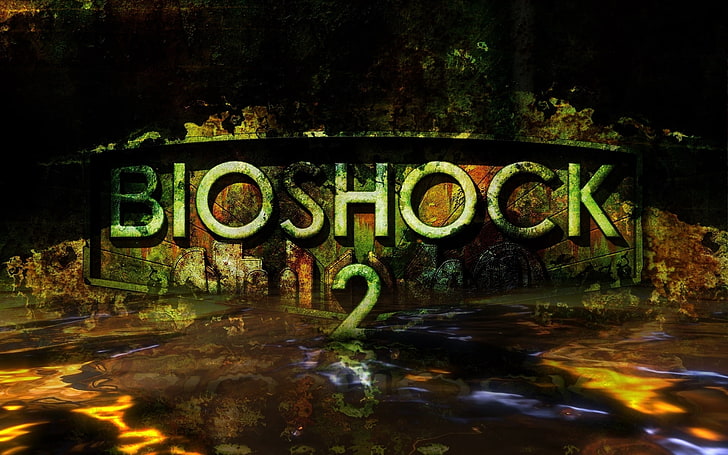 HD wallpaper: Bioshock 2 logo, name, water, wall, single Word, text,  backgrounds | Wallpaper Flare